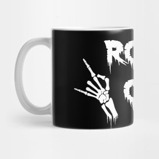 Skeleton Hands Devil Horns Mug